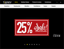 Tablet Screenshot of lamparastiffany.com
